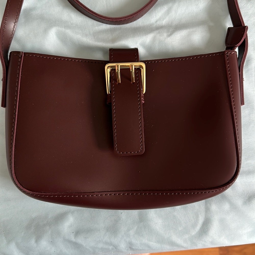 Miniso life purse brown faux leather